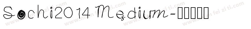 Sochi2014 Medium字体转换